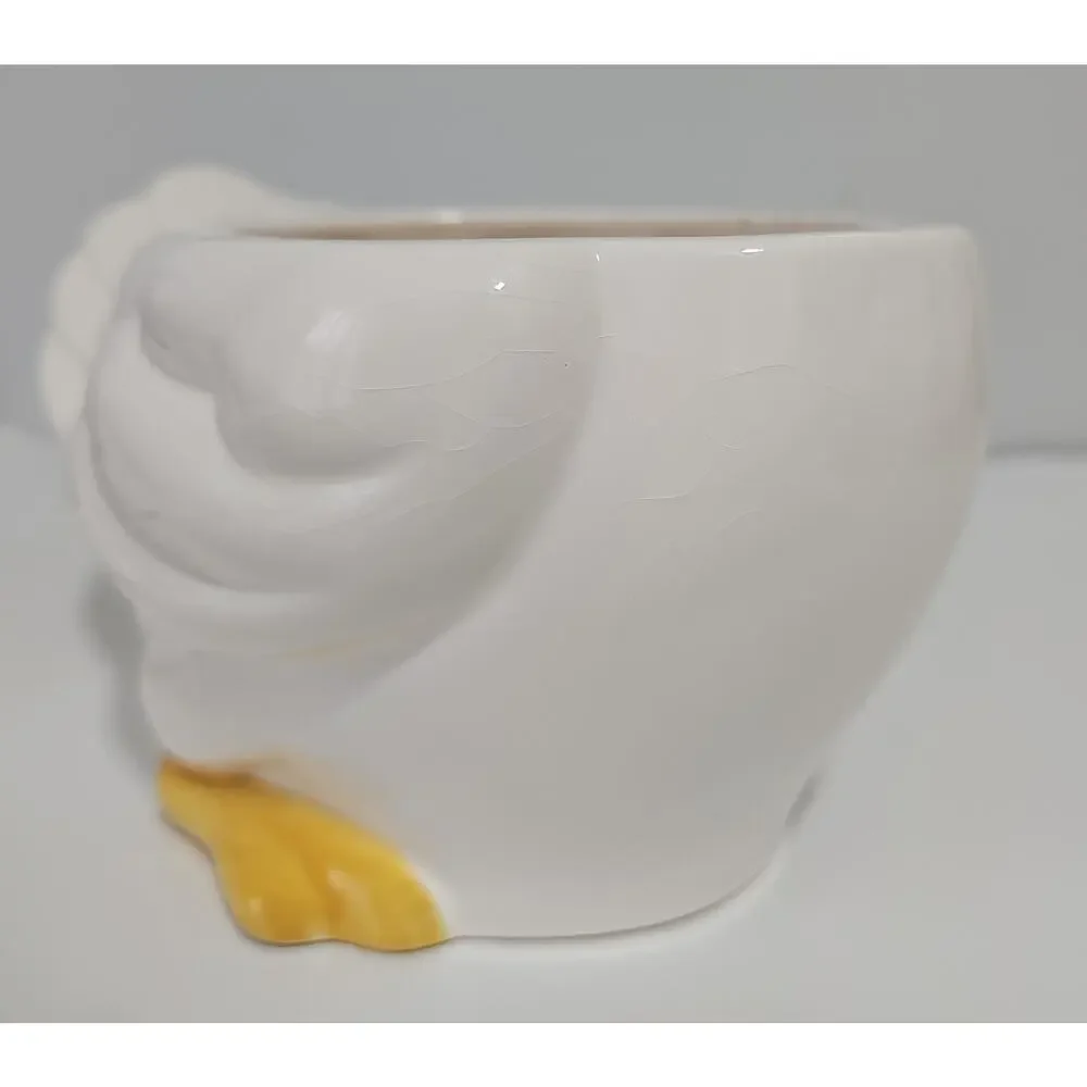 Vintage Mother Goose Ceramic Cookie Jar Canister Blue Ribbon Cottagecore